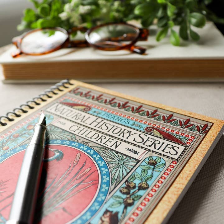 Sunshine and Ravioli - Wholesale Notebook - Spiral Notebook, Vintage Book Cover, Prangs Natural History