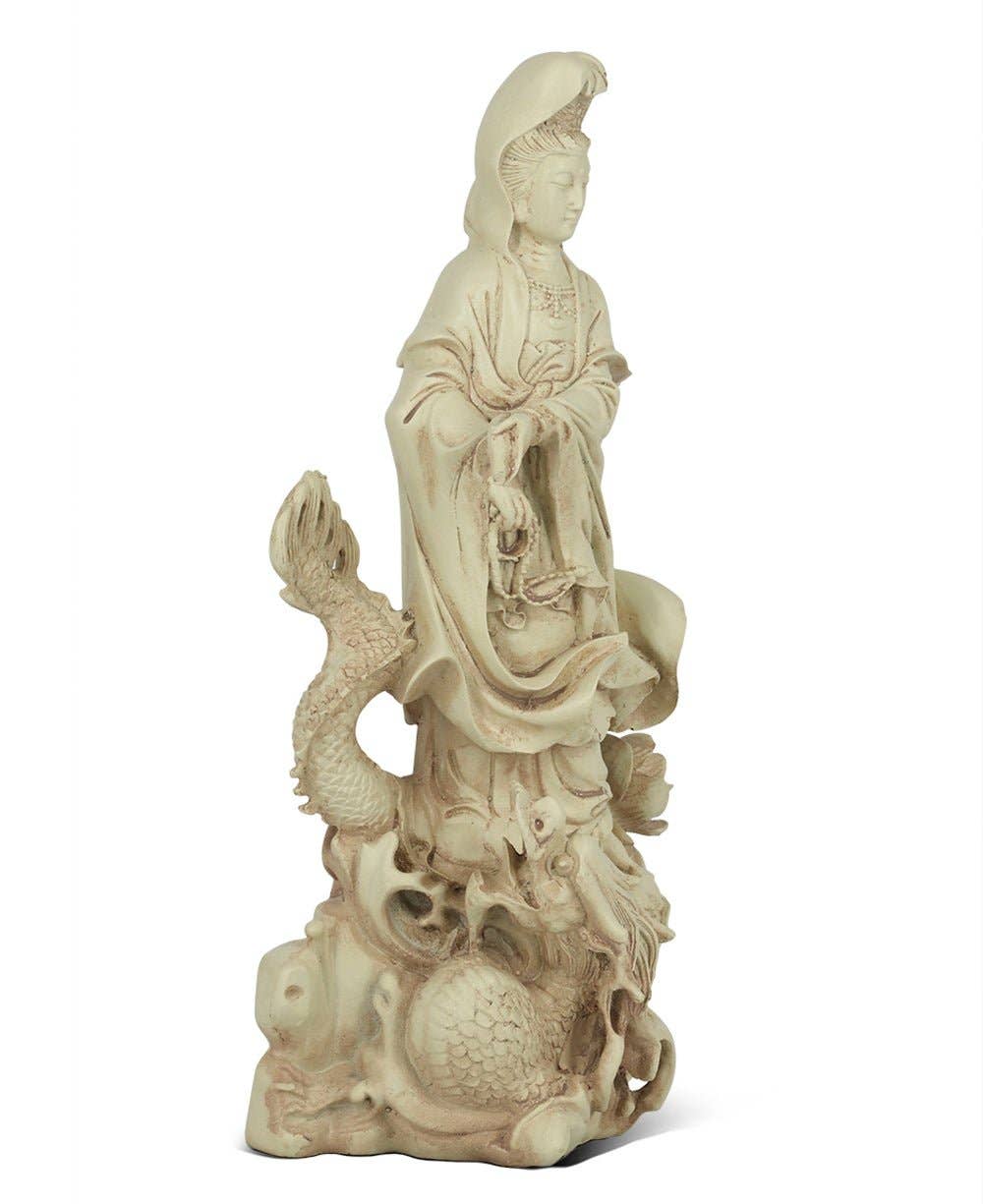 Buddha Groove – wholesale Decorative figurine – Kuan Yin on Dragon Statue2
