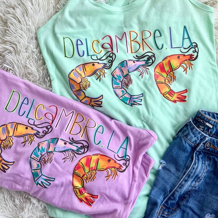 custom town name shrimp only tank for wholesale by on the Bayou