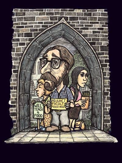 Adjunct Faculty (Poster) for wholesale by Ricardo Levins Morales Art Studio