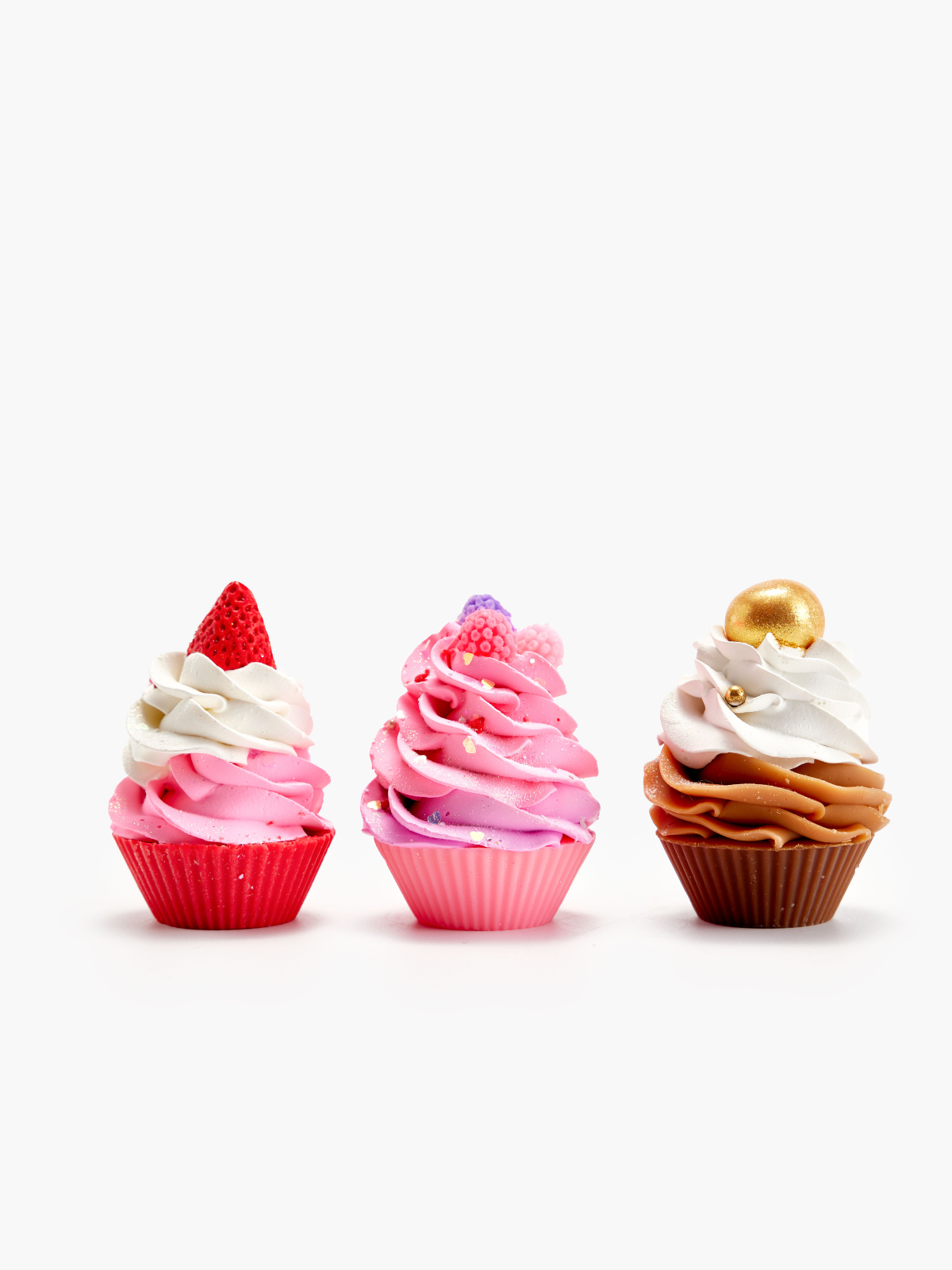 SOAP CHERIE - Wholesale Bar Soap - Mini Trio Cupcake Soap2