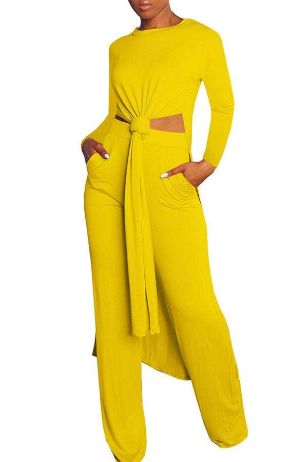 MB Fashion Wholesale - Wholesale Top & Pant Set (NOT Loungewear) - Women's - MB FASHION STYLISH SIDE SLIT CASUAL SET 118671