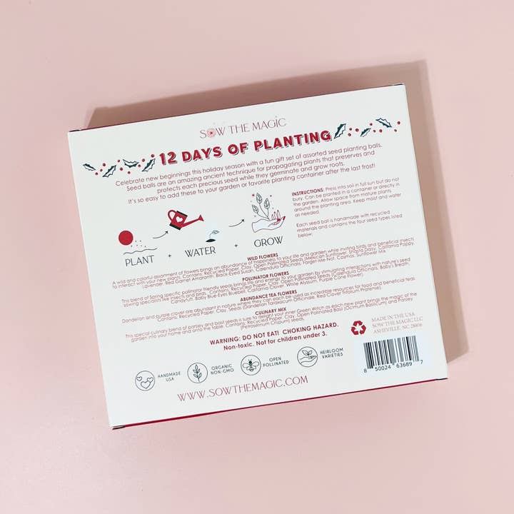 Sow the Magic - Wholesale Advent Calendar - 🎄 12 Days of Planting Christmas Seed Ball Set4