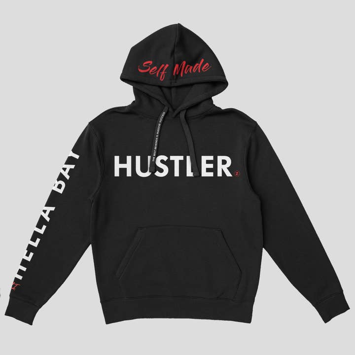 Hustlerz Hella Bay Hoodie w/ Tupac lyric for wholesale by Suga Bearz