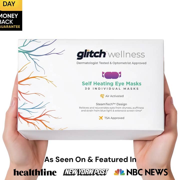 Masque auto-chauffant pour les yeux Glitch™ pour la vente par Glitch Wellness