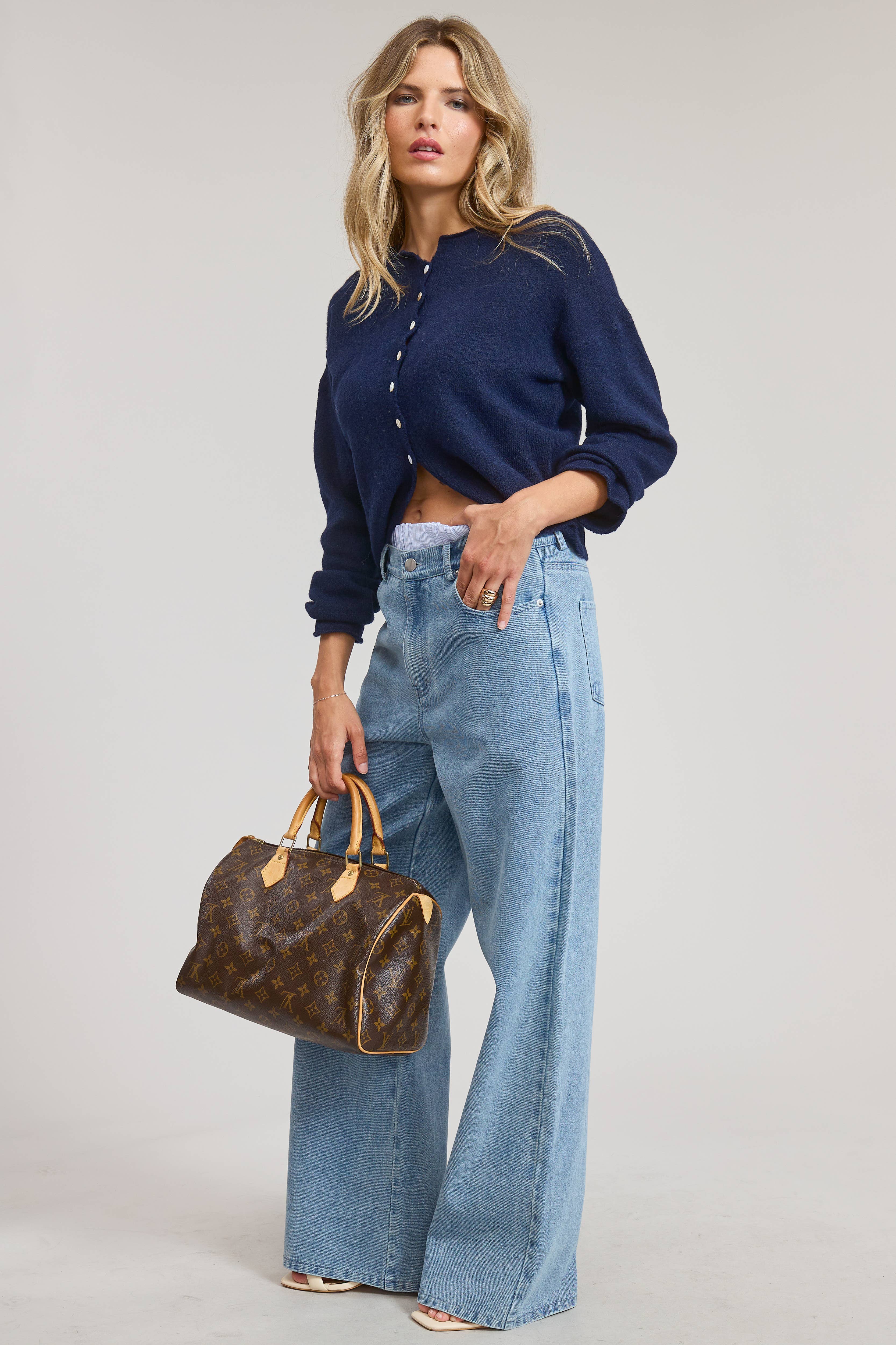 Mimosa - Wholesale Cardigan - Women's - Essential Button Down Cardigan Top2