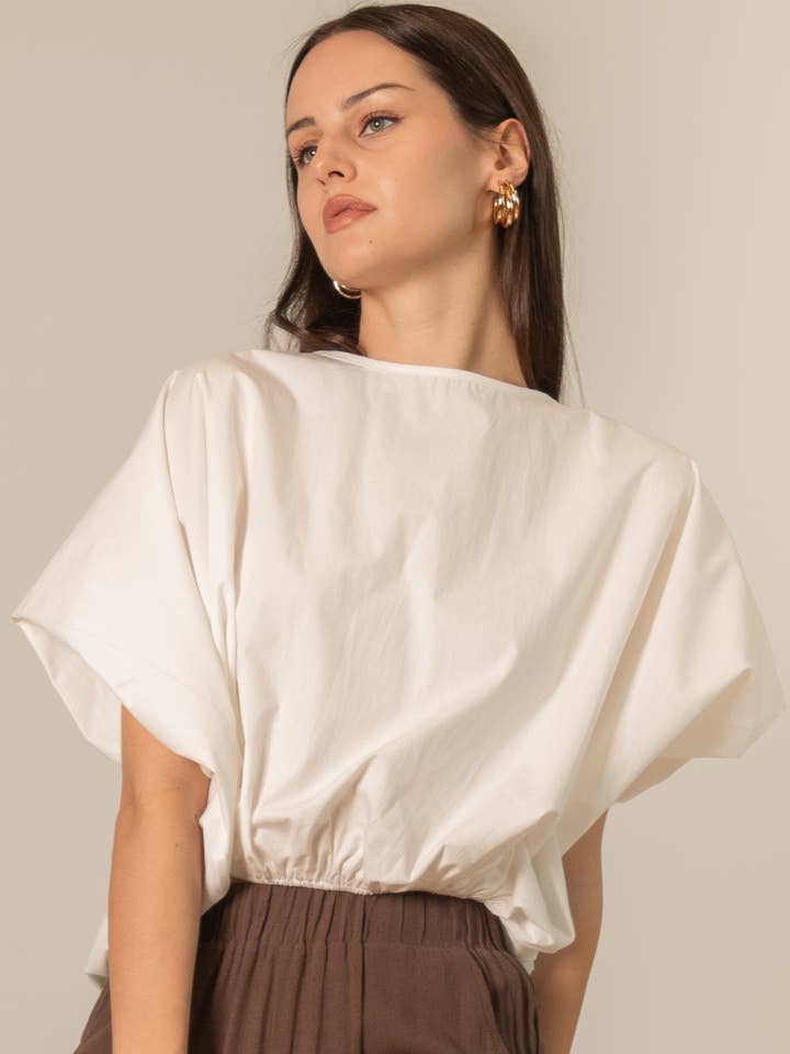 P. CILL Billowy Poplin Top for wholesale by P. CILL