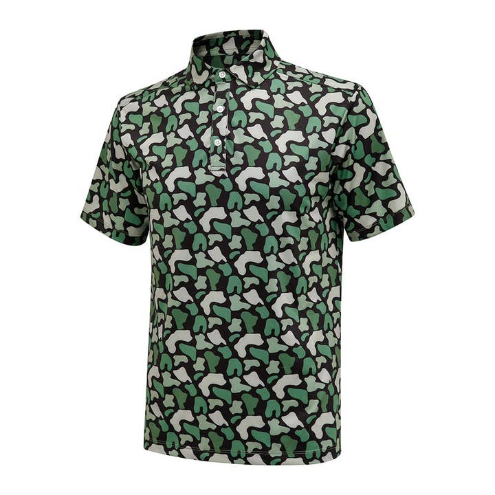 Meripex Apparel - Wholesale Polo - Men's - Green Duck Camo Polo1