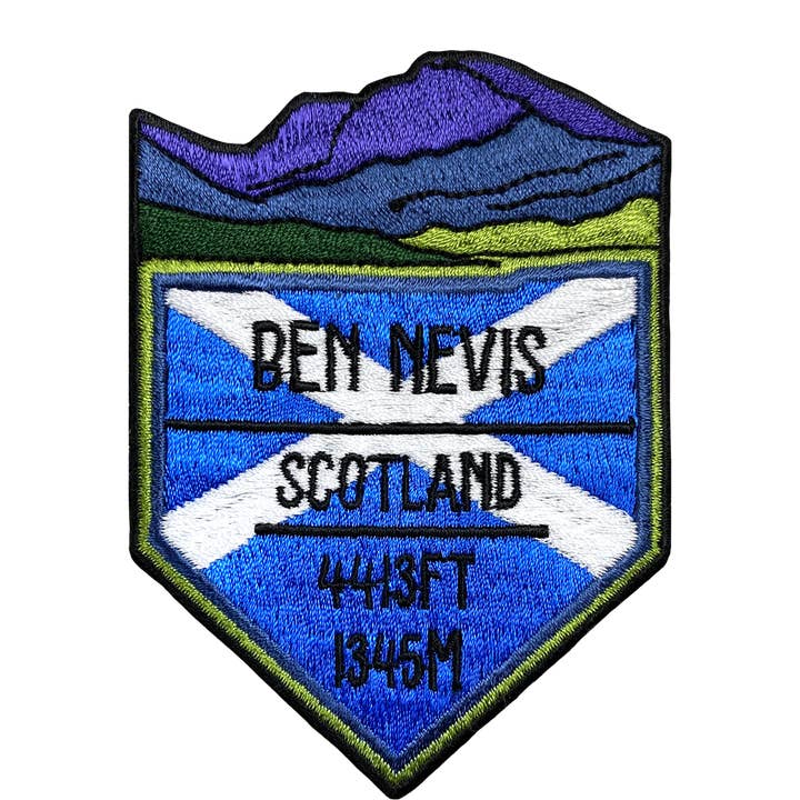 Ben Nevis Sew On Patch for wholesale by Pawprint Family