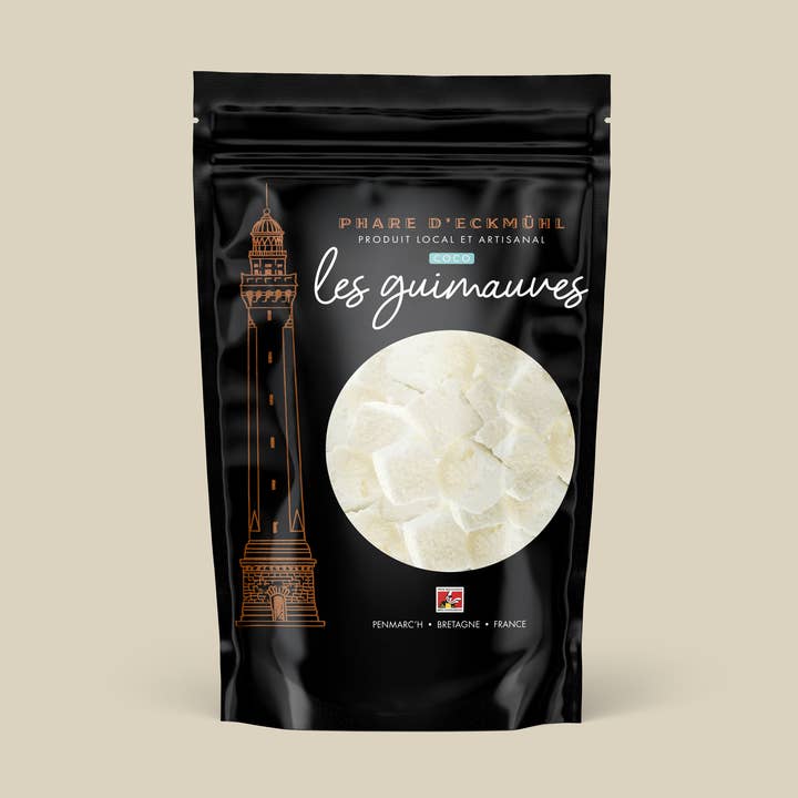 Coco Marshmallows in Beuteln für den Großhandel von Phare d'Eckmühl