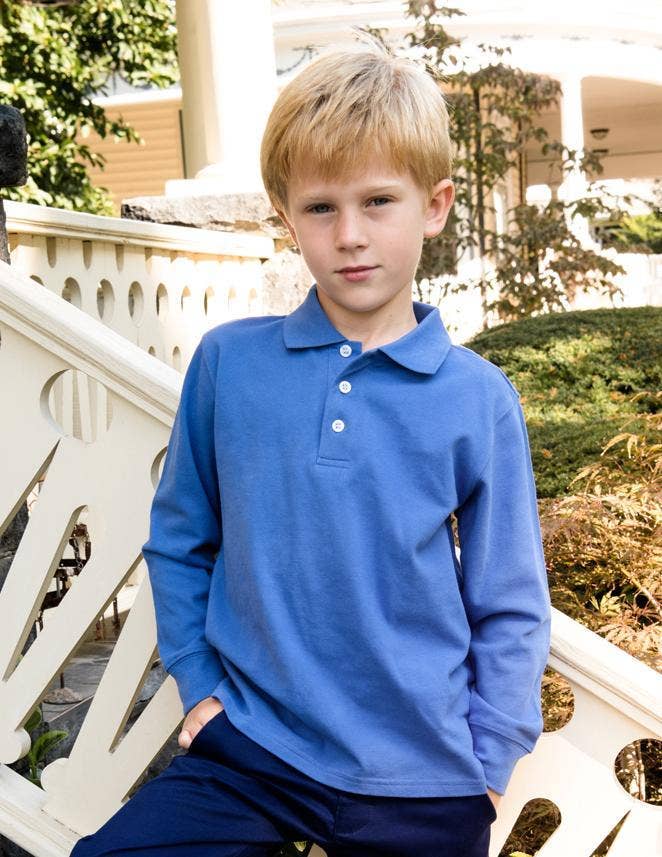 Leveret Pajamas – wholesale T-shirt – Kids – Kids Boys Long Sleeve Cotton Polo Shirt38