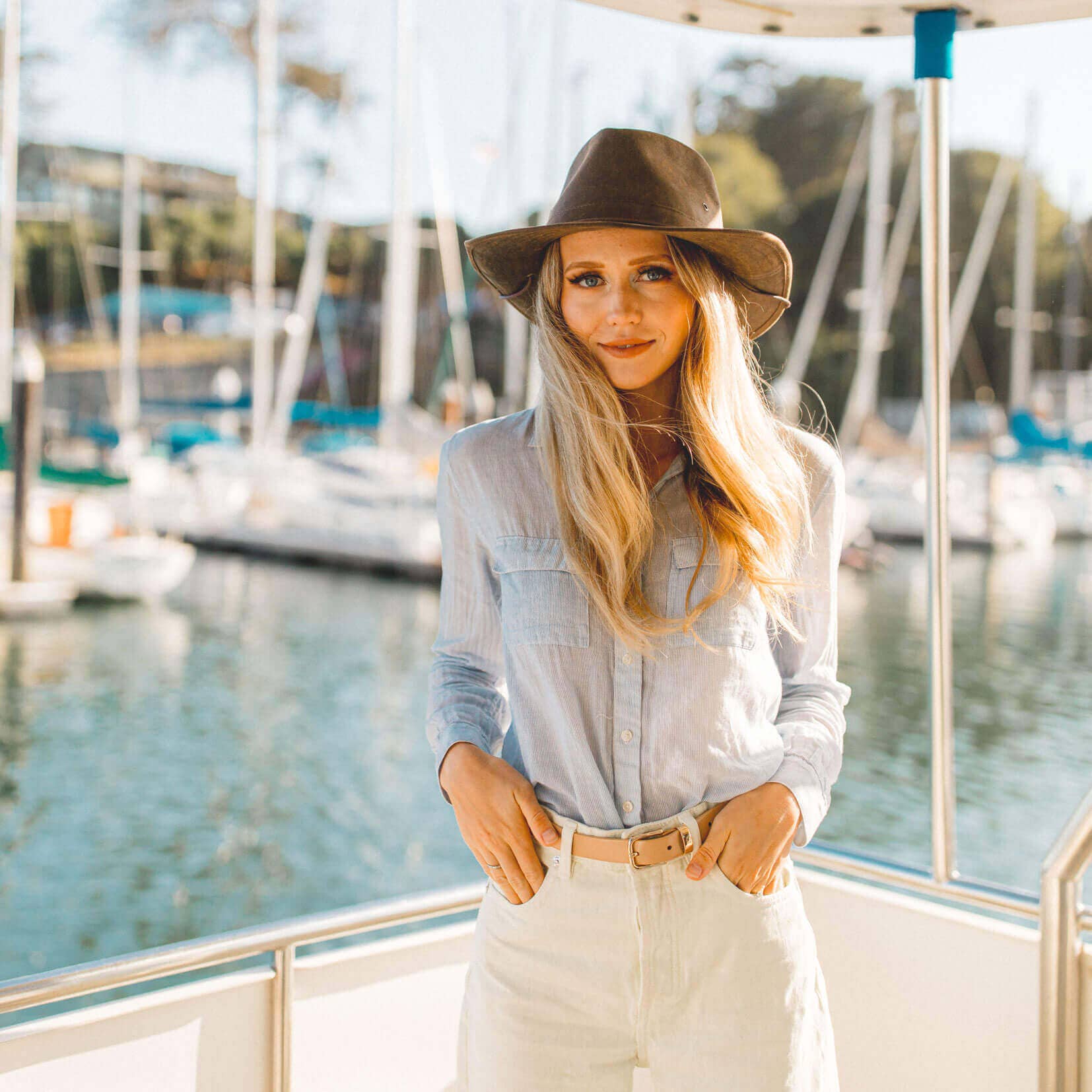 Brown Western Weathered Outback Hat - Style Irwin for wholesale on Faire6