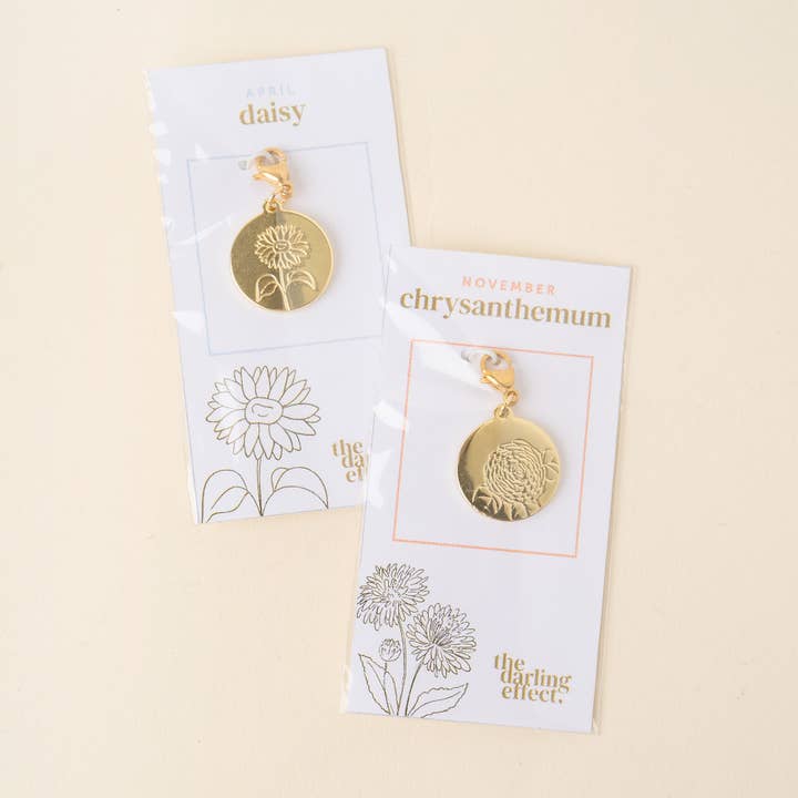 Jewelry Charm Birth Flower for wholesale by The Darling Effect
