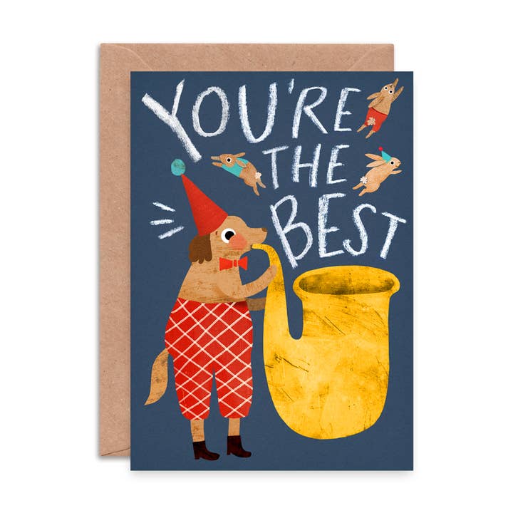 You’re the Best Dog Greeting Card | Love & Friendship Card for wholesale by Emily Nash Illustration Greeting Cards