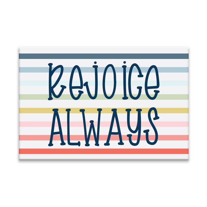 Magnet, Rejoice Always for wholesale by Muscadine Press
