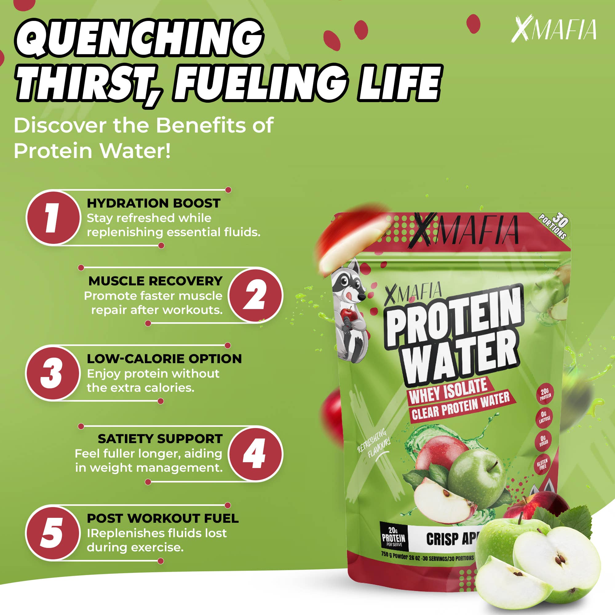 XMAFIA - Vente Poudres protéinées/superaliments - XMafia – Eau Protéinée, Poudre Protéinée Claire4