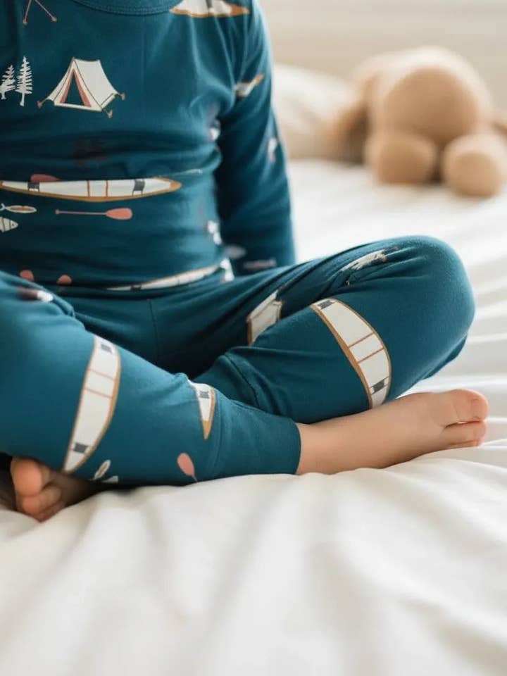 Camping Two Piece Pajamas for wholesale by Nomad Baby