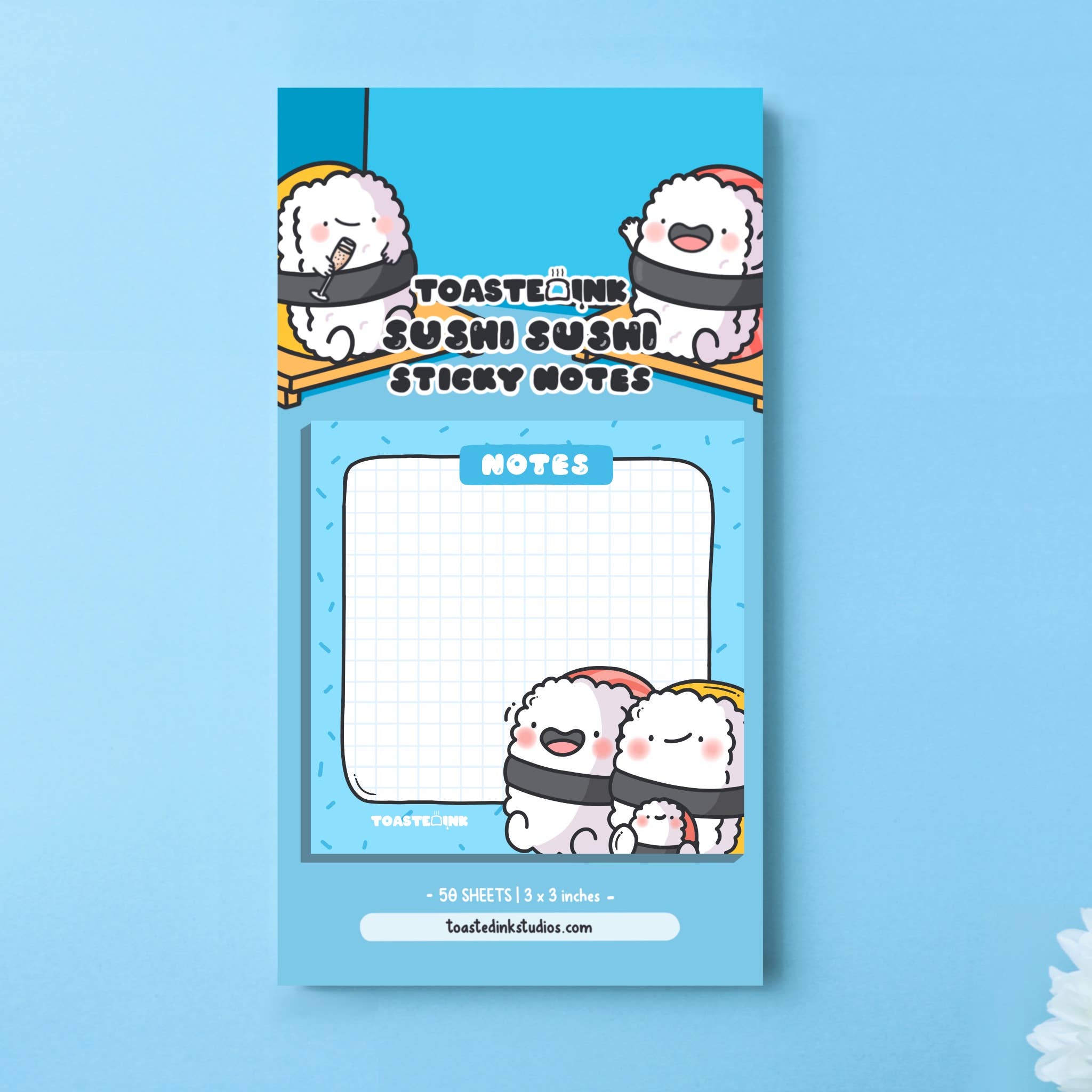 Toastedink - Wholesale Sticky Notes - Sushi Sticky Notes | Cute Memo Pads & Stationery4
