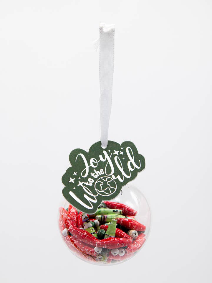 Paper Bead-Filled Ornament | Provides 40 Meals for wholesale by The Bead Project by TWOPU