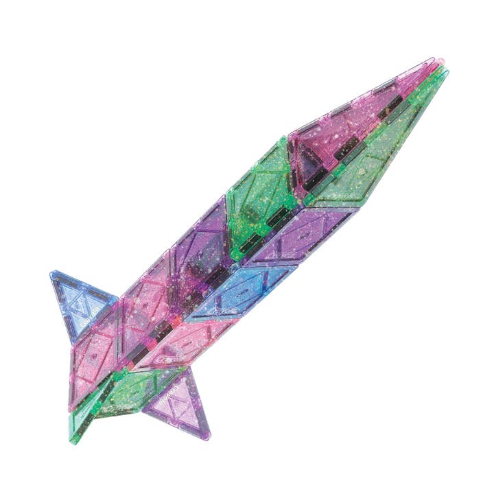 CreateOn - Wholesale Building Set - Kids - Crayola Glitter Magnetic Tiles 40-Piece Set