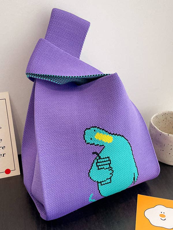 FurDecoration - Wholesale Tote Bag - Women's - Cartoon Printed Bags Accessories Woven Handbag13