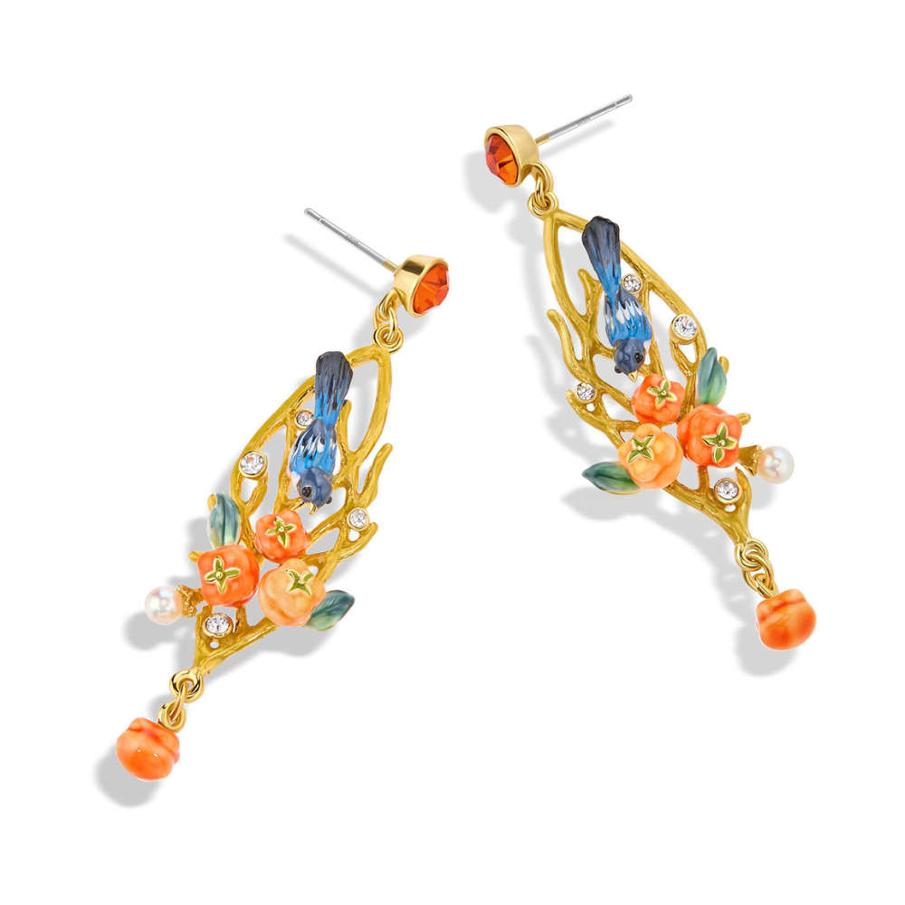 Verdivine – wholesale Dangle earrings – Persimmon Magpie Earrings3