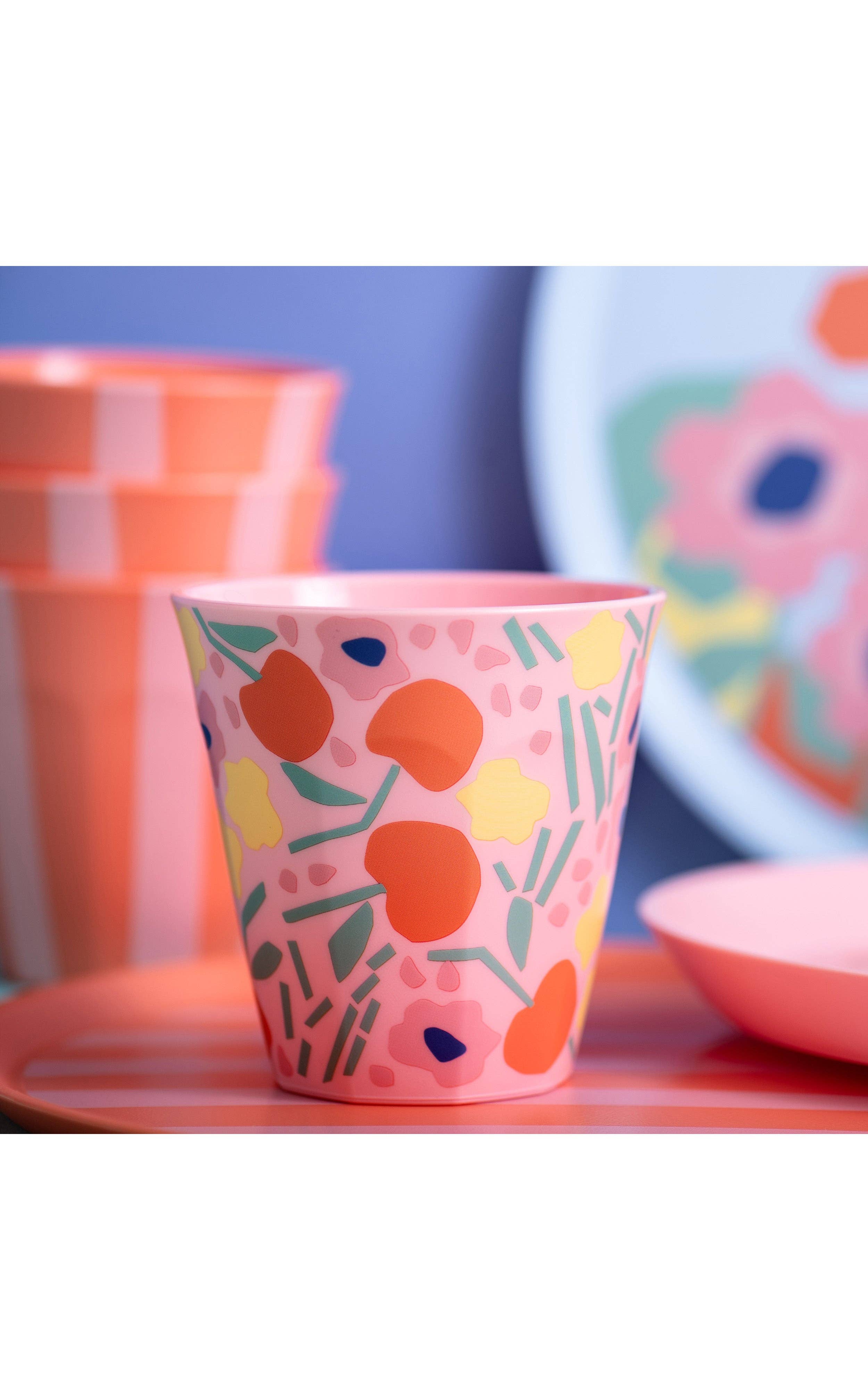 sweet pink NORA CUP M BLOOMS mug for wholesale on Faire2