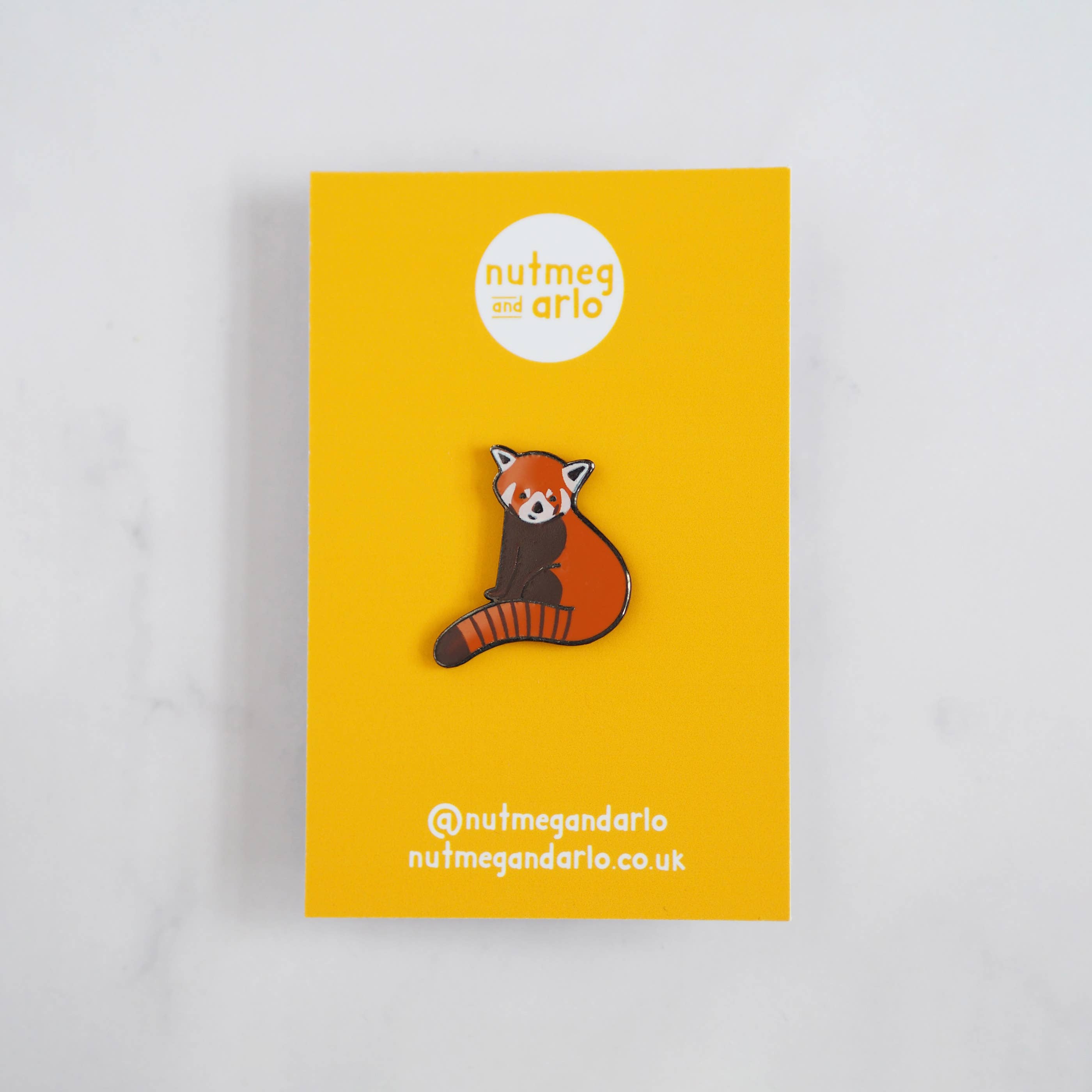 Nutmeg and Arlo - Wholesale Lapel Pin/Button - Red Panda Enamel Pin