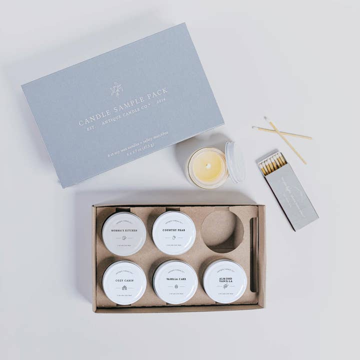 Best-Sellers – Soy Wax 2 oz Candle Sample Pack for wholesale by Antique Candle Co.®