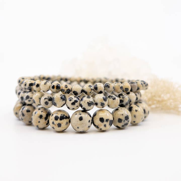 Gemstone Energy Stretch Bracelets ~ Dalmatian Jasper for wholesale by Celestial Habit