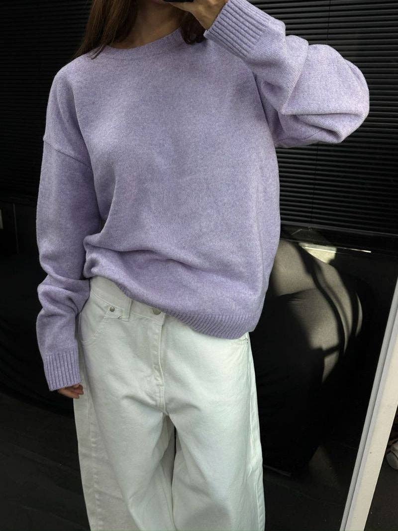 Little Light - Wholesale Knit Sweater - Women's - Soft Cashmere Blend Washable Knit Sweater Made in Korea20