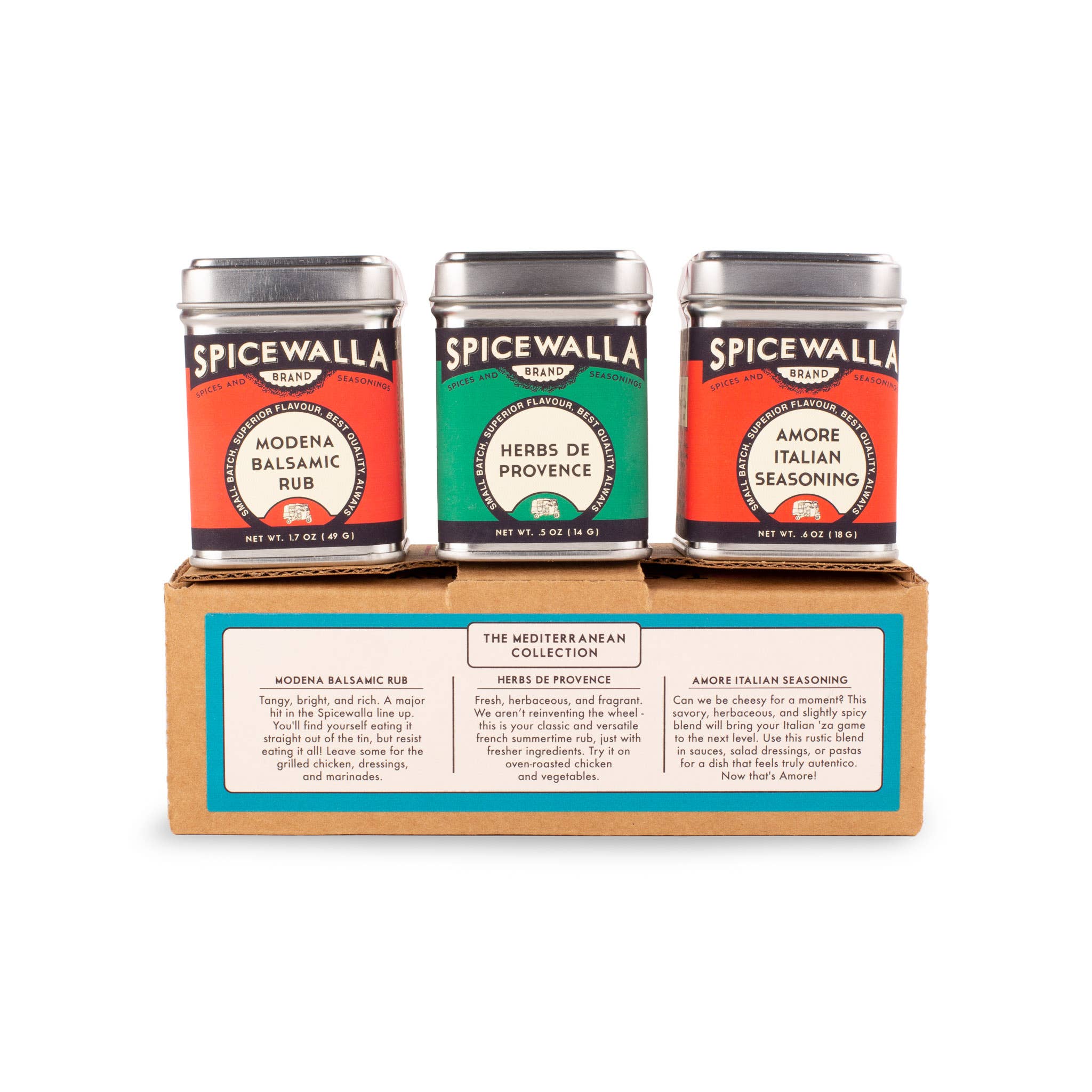 Spicewalla - Vente Mélanges d'épices séchées - Coffret cadeau Mediterranean Collection 31
