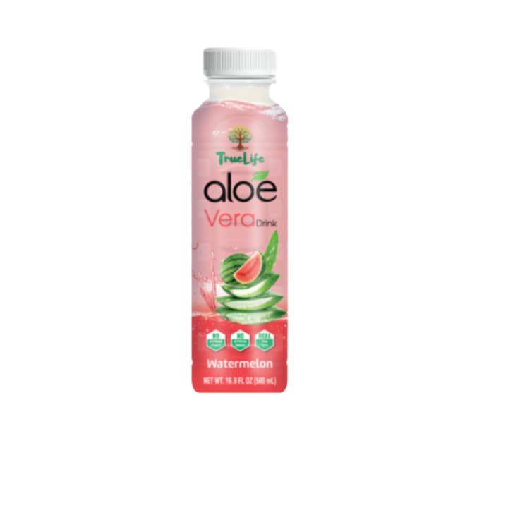 True Life Aloe Vera Drink Watermelon Flavor - 12/16.9 Oz for wholesale by L&F Universal Goods