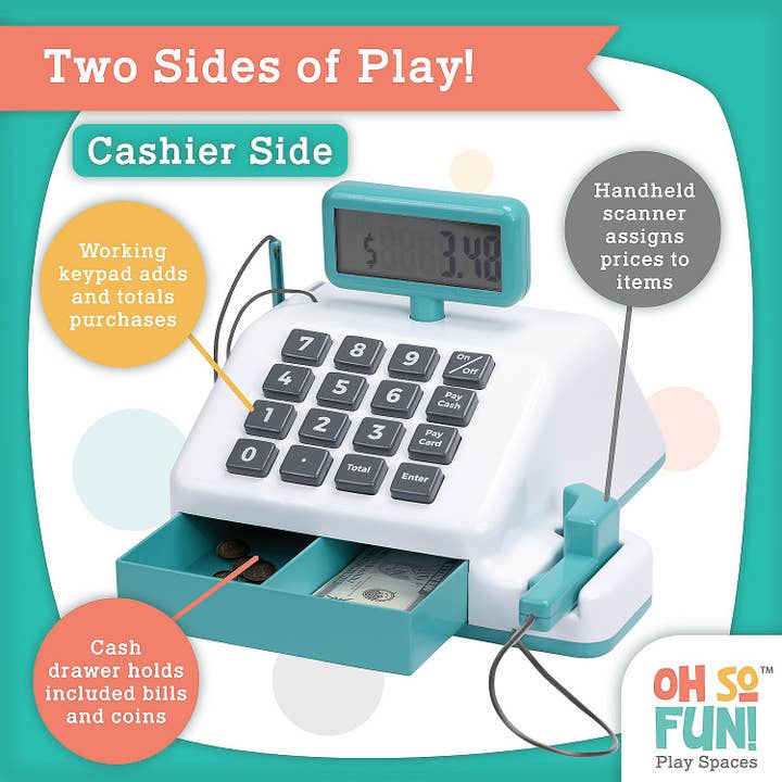 MindWare & Peaceable Kingdom - Wholesale Toy Set - Kids - Oh So Fun! Cash Register