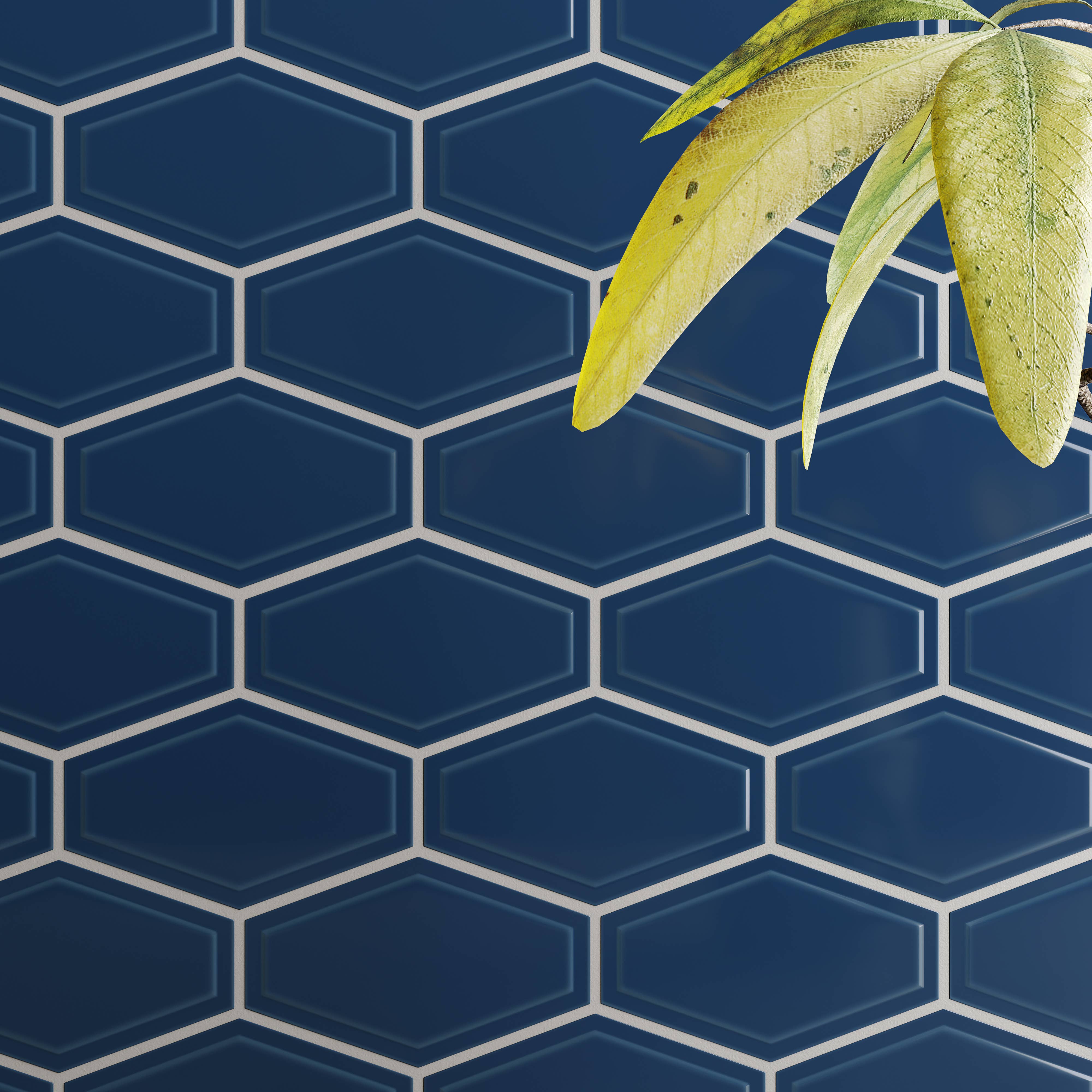 Thomas Avenue Ceramics - Wholesale Wall Tile - 12"x12" Elongated Hexagon Porcelain Mosaic Tile6