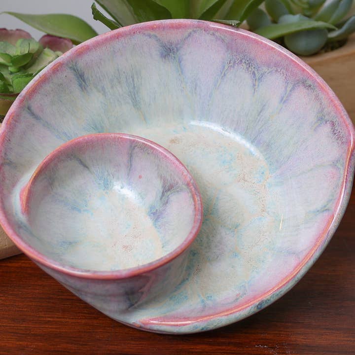 Sawdust and Clay - Wholesale Decorative Plate/Dish/Bowl - Artisan Swirly Bowls- Ceramic Serving Bowls- Assorted Case7