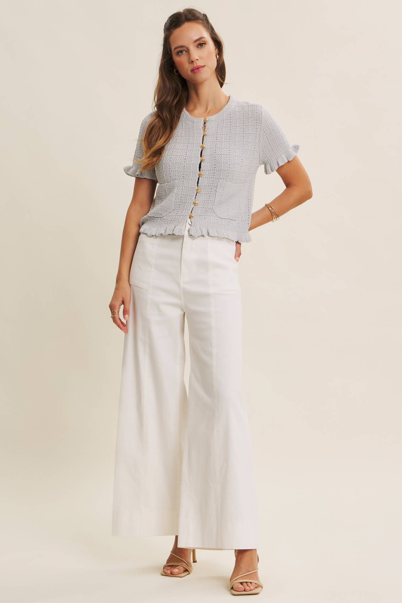 in february – Calças - Mulher por atacado – CALÇAS ESSENCIAIS DO DIA A DIA ELÁSTICAS DE PERNA LARGA E COMPRIMENTO ATÉ AO TORNOZELO39