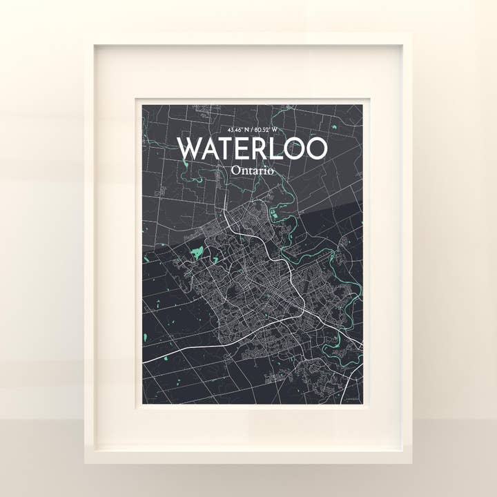 OurPoster.com - Wholesale Poster - Waterloo City Map Poster213