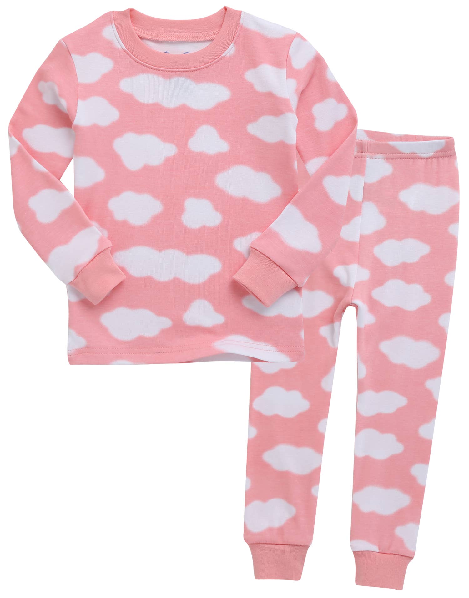 Rose Pyjama à manches longues en modal Pink Cloud en vente sur Faire0