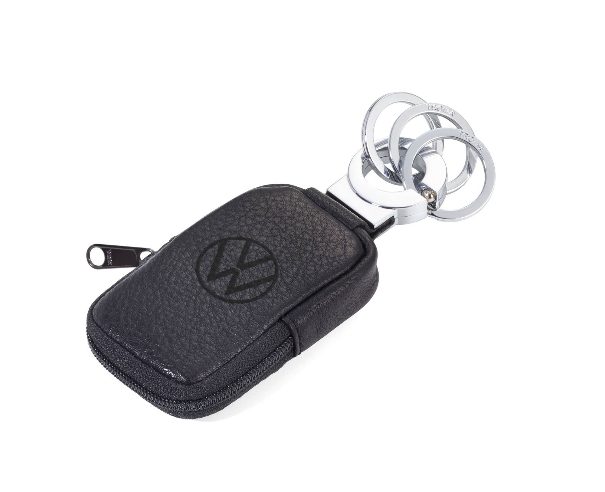 REMOVED BRAND - Wholesale Keychain - Unisex - POCKET CLICK VW Key ring with Volkswagen pouch | leather0