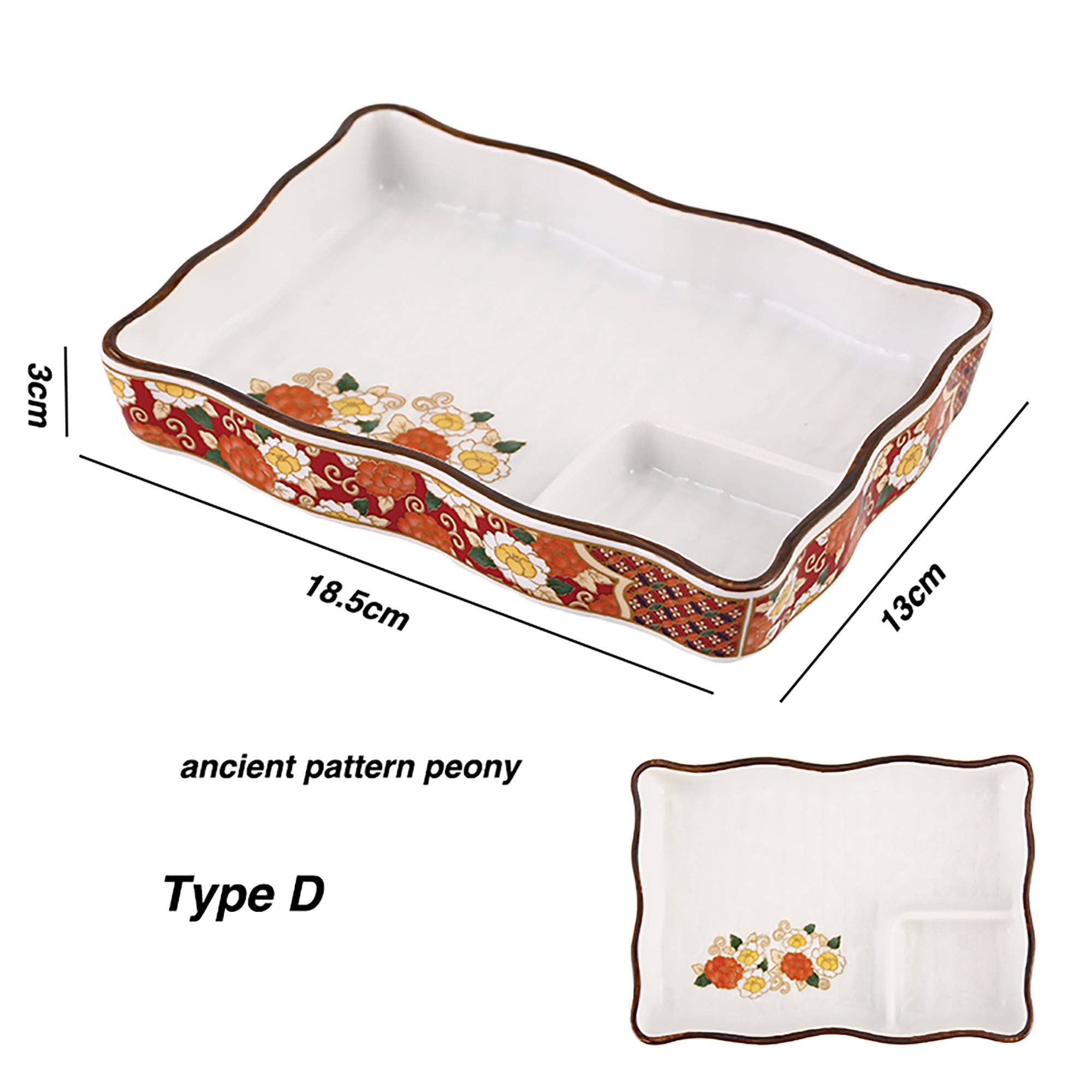 MinoCraft - Vente Plateaux de service - Assiette en porcelaine avec zone de sauce3