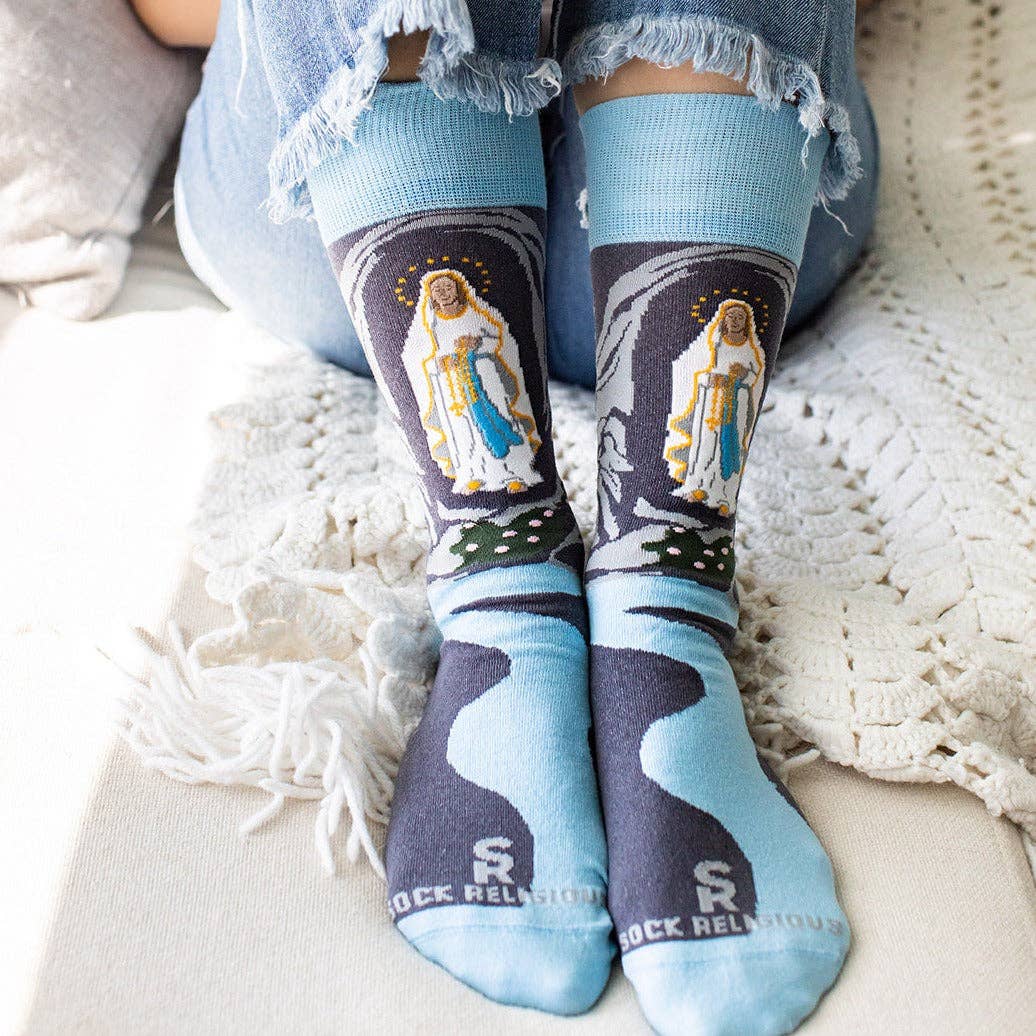 Sock Religious - Wholesale Sokken - Uniseks - Onze Lieve Vrouw van Lourdes Volwassenen Sokken1