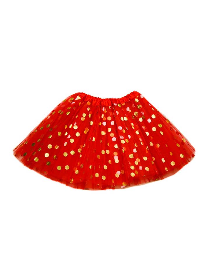 The Hair Bow Company - Wholesale Tutu - Kids - Gold Polka Dot Girls Tutu