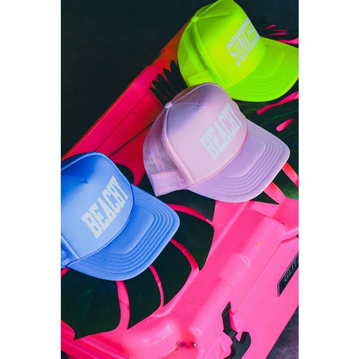 Southern Bliss Co. - Wholesale Trucker Hat - Women's - Beachy Columbia Blue Trucker Hat2