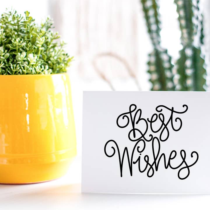 Best Wishes note card set for wholesale by Cheery & Chic™