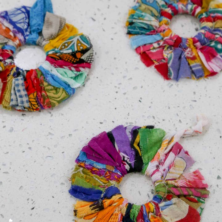 Asha Project - Wholesale Ornament - Saree Christmas Ornament | Sunburst2