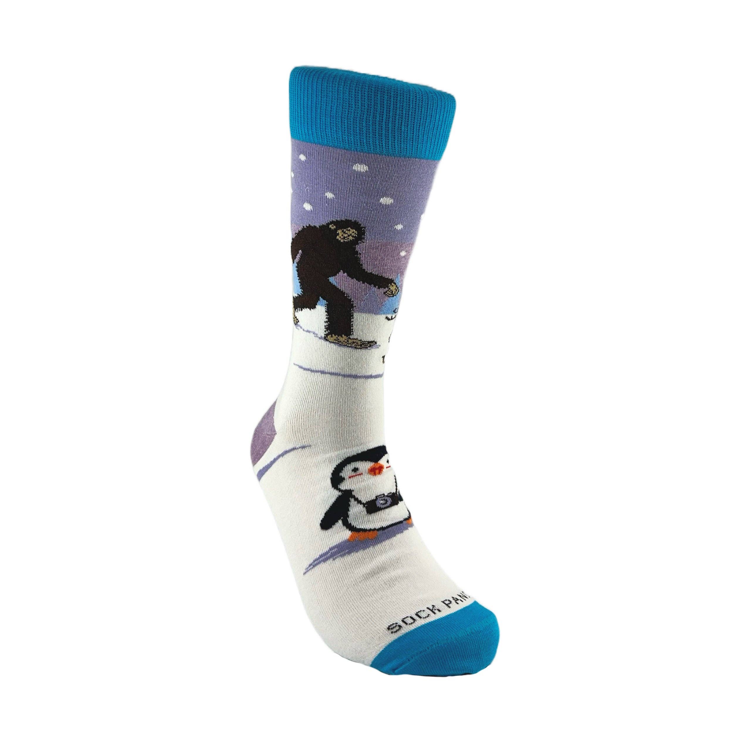 Sock Panda - Wholesale Socks - Unisex - Bigfoot with Reindeer and Penguin Socks from the Sock Panda (Adult Large - Men's Shoe Sizes 8-12)4
