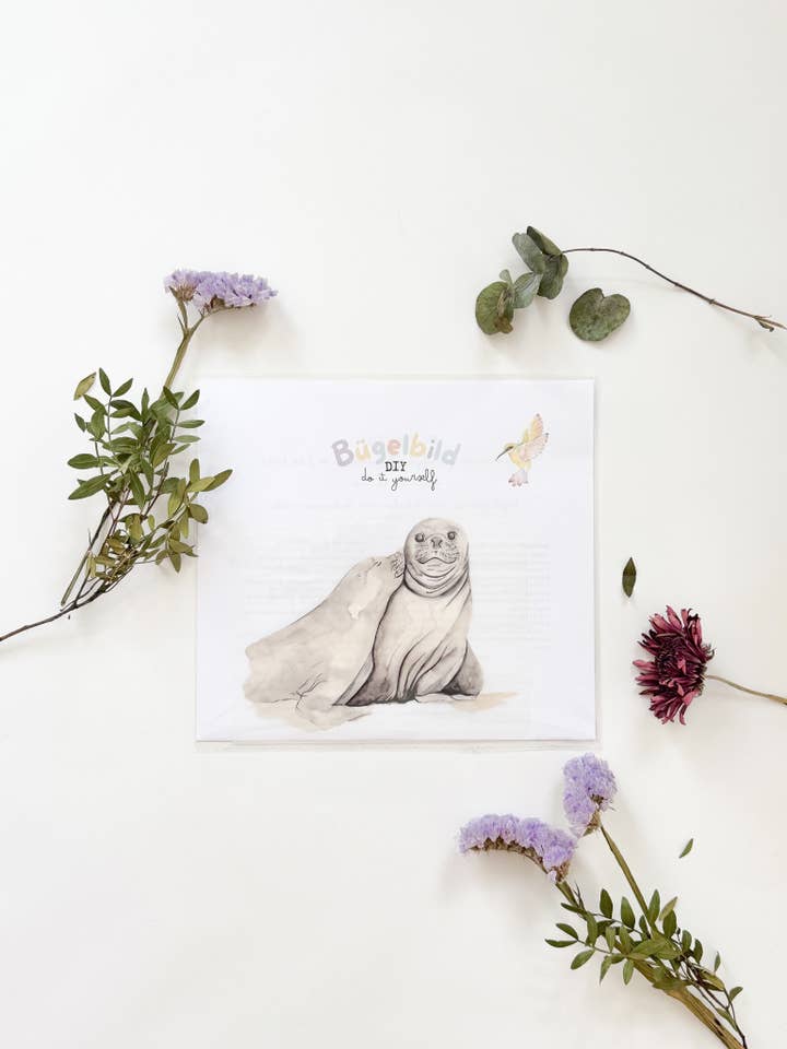 Imagen de planchado de foca beso transferencia de lámina para venta al por mayor de MiniDei