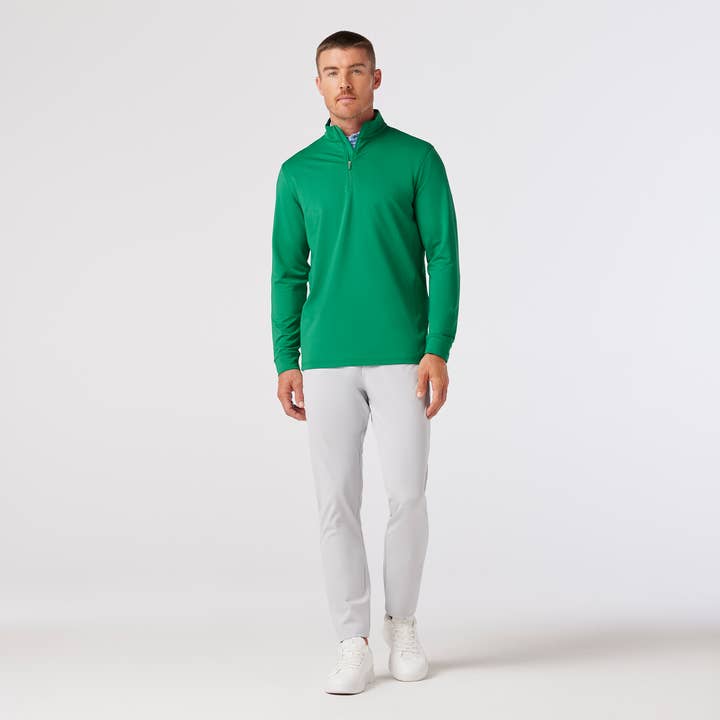 Highland Quarter Zip - Golf Green for wholesale by Mizzen+Main