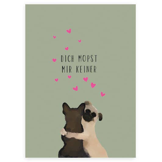 Ingen moppar mig | Vykort | Kärlek för wholesale av Hey!Cards GmbH & Co. KG